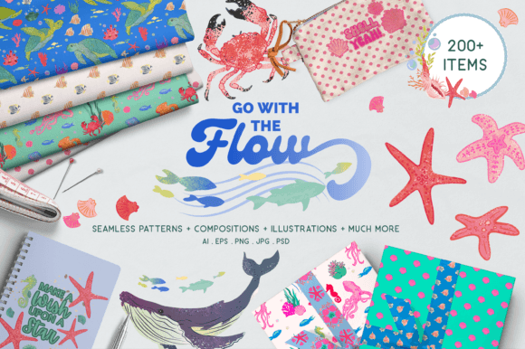 Download Under the Sea Ocean Life Digital Clipart - Ocean Collection