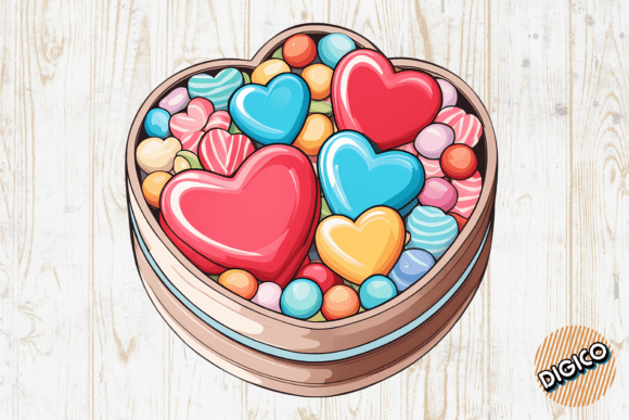 Download Valentine Heart Shaped Candies Clipart - Heart Collection