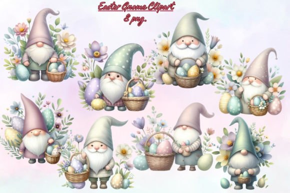 Download Easter Cute Gnome Clipart - Cute gnome Collection