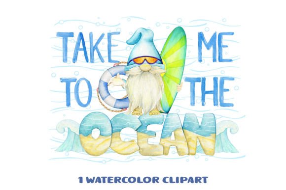 Download Cute Gnome Surfboard Sublimation Design - Cute gnome Collection