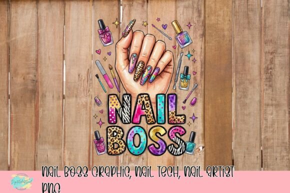Download Nail Boss Graphic, Nail Tech, Nail Artist PNG - Premium Resources