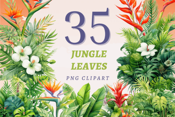Download Jungle Leaves PNG Bundle - Jungle Collection